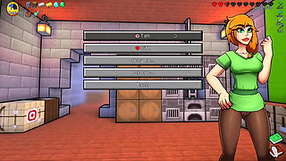 Alex Sucks Steve Through a Gloryhole! Sloppy Blowjob HornyCraft Minecraft Parody