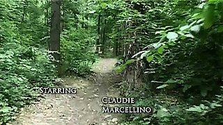 Claudie bound and fucked in the forest