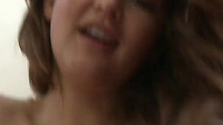 Photographer stud gets to bang a gorgeous brunette on the carpet