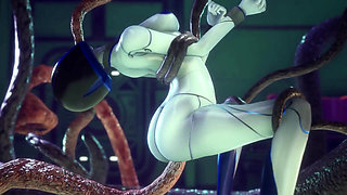 Hentai Game - Subverse - Demi Best Sex Scene - Android Woman Sex - 3D Hentai