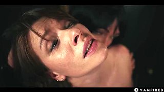 Octokuro as Vampirella - Lesbian Vampire with Big Tits Hypnotizes Sata Jones for Hardcore Sex