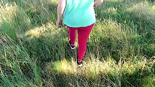 Bouncy Tits Action Spanks Submissive Girl Naked on Porch - Outdoor BDSM Punishment