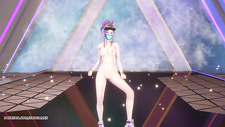 [mmd] Aespa - Supernova Akali Sexy Naked Dance League of Legends Uncensored Hentai