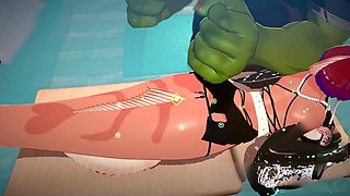 Playing porn games, hentai uncensored, game