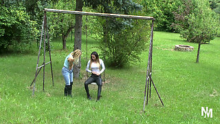 Hot MILF's Teach a Lesson to This Naughty Slave