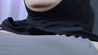 Asian Hijab Girl Pick a Wrong Gym Bag, Dildo in Her Pussy and Dick in Her Mouth - Minokiiko