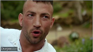 Maximo Garcia And Amber Moore In Bound & Cropped Submissive Amber Squirts For Her Dom