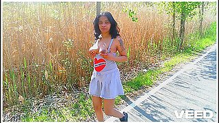 Gray Skirt Pov Public Exhibitionist Wife Solo Female Cosplay Reality Outside Fingering Pussy And More