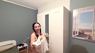 Step Sister Changing Clothes Gets Big Natural Tits Fucked By Stepbrother