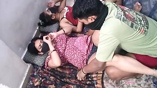 Desi Indian Wife Threesome with 18 Year Old Step Sister - Rough Hardcore Homemade Sex