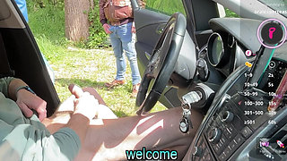 Hot cruising encounter with two horny guys who just want cock