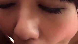Japan girl give a romantic blowjob in POV
