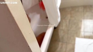 He On His Stepsister In The Shower And She Sucks His Cock