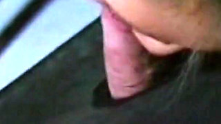 Blonde teen is tied up and fucked by two older guys