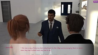 Stepbrother's Wife Jennifer Kisses John in Front of Alan - Full HD 3D Sex Scene