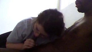 BBW Autumn's Interracial Blowjob