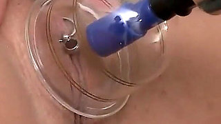 Omg! Sexy Brunette in Nurse Outfit Dominates Bound Man with Handjob in Clinic