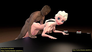 Elsa Wants to Feel a Frozen Doggy Position