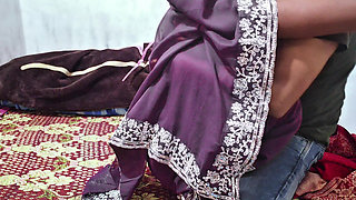 Indian Sexy Fuck in the Bedroom in Green Saree