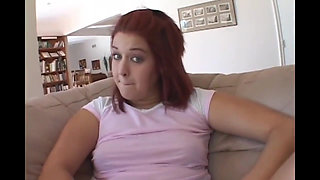 Redhead naughty has always dreamed about black thick meat in her cunt