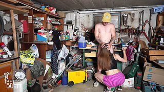 Sex in the Neighbor's Workshop!!