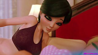 MILF Blowjob Teen Dickgirl Sleeping • 3D Family Porn