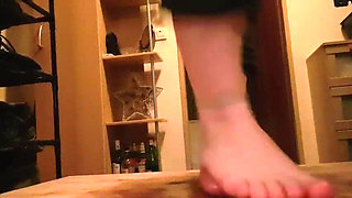 POV - Trampling Barefoot - After Being Treated with a Block Heel, Now Lovingly Barefoot - Full Weight, No Mercy