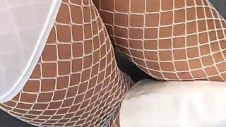 MILF with Perfect Body Shows off in Heels and Pantyhose