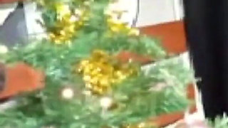 Mother Christmas' Feet While Riding Christmas Tree 2025