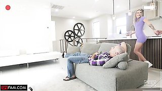 Awesome doggy style fuck with a hot blonde girlfriend Thea Summers