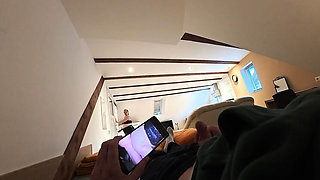 Pregnant Saskialove Busts Ex Watching Porn and Fucks Him Hard - German MILF with Big Natural Tits