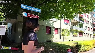 Daring Kiara's Bold Naked Street Masturbation Adventure