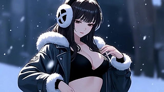 Visual art inspired by anime - fantastic scenes and character design