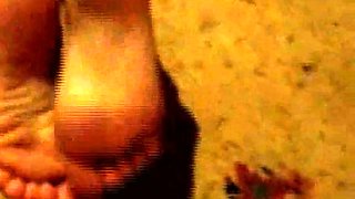 Foot fetish Handjob POV