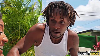 September Reign gets her amazing big tits worshipped by Jay Bangher