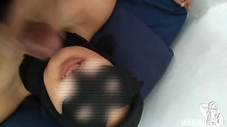 Fuck My Hijab Wife at Blue Bed Until Got Cumshot