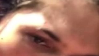 Hot Brunette Giving Blowjob in Car