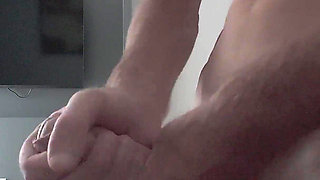 I Can't Resist Touching His Cock, It's so Long and Girthy