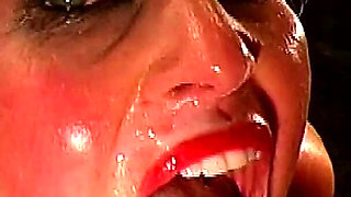 Blonde Tit Slut in MMF DP with Two Monster Cocks
