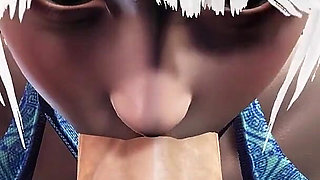 69 Pose with Blonde Mina Intesive Rubbing Her Pussy While She Suck My Monster Cock 3D Animation