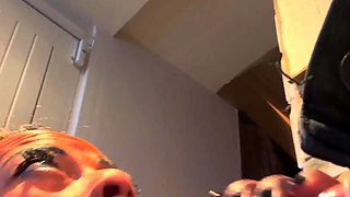 Puma Swede finds a stiff big cock and gives it a blowjob