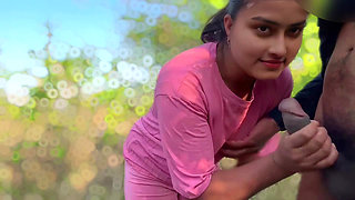 Desi Indian School Girl Jungle Sex with Boyfriend Fucking Hard with Hindi Audio,desi Jungle Sex