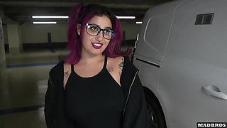 Rough Sex And Bbw Latina In A Very Slutty Chilean Gets Her Big Ass Pounded In A Public Parking Lot And Anal !!!