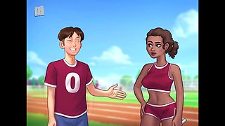 Hot summer adventure with big-assed beauties and natural boobs in a steamy visual novel