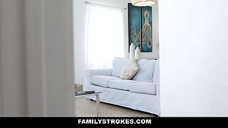 Sister in law helps stepbrother solve the variable