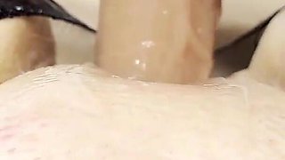 Horny Babe Masturbates Dildo