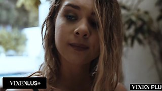 Elegant threesome with hot busty blondes Lena Paul x Gabbie Carter
