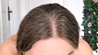 The hottest busty granny ever gives you jerk off instructions