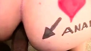 Big cock EXGF interracial busty geek coed blowjob