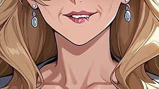 Blonde GILF Hentai Porn